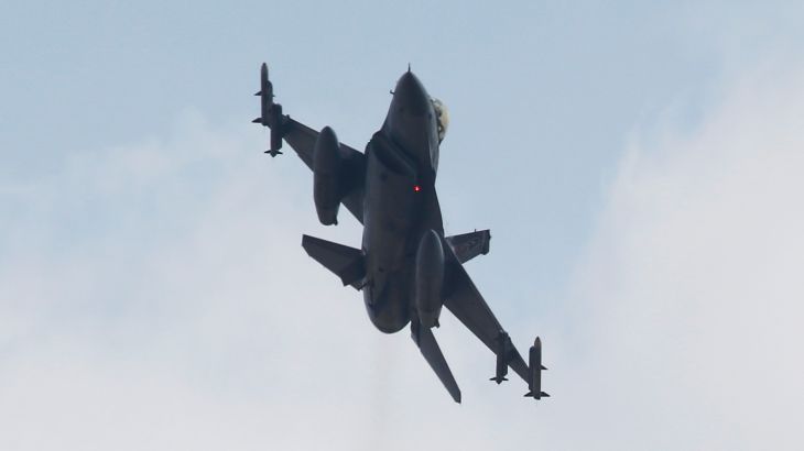 A Turkish F-16 fighter jet takes off from Incirlik airbase in the southern city of Adana, Turkey, July 27, 2015