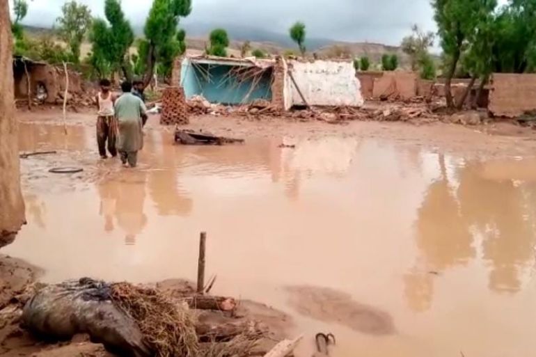 Pakistan village after floods