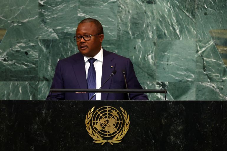 President of Guinea-Bissau and ECOWAS chief Umaro Sissoco Embalo addressed the 77th Session of the United Nations General Assembly at the UN Headquarters.