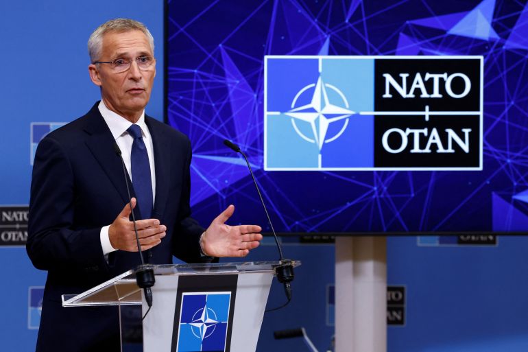NATO Secretary General Stoltenberg holds news conference, in Brussels.