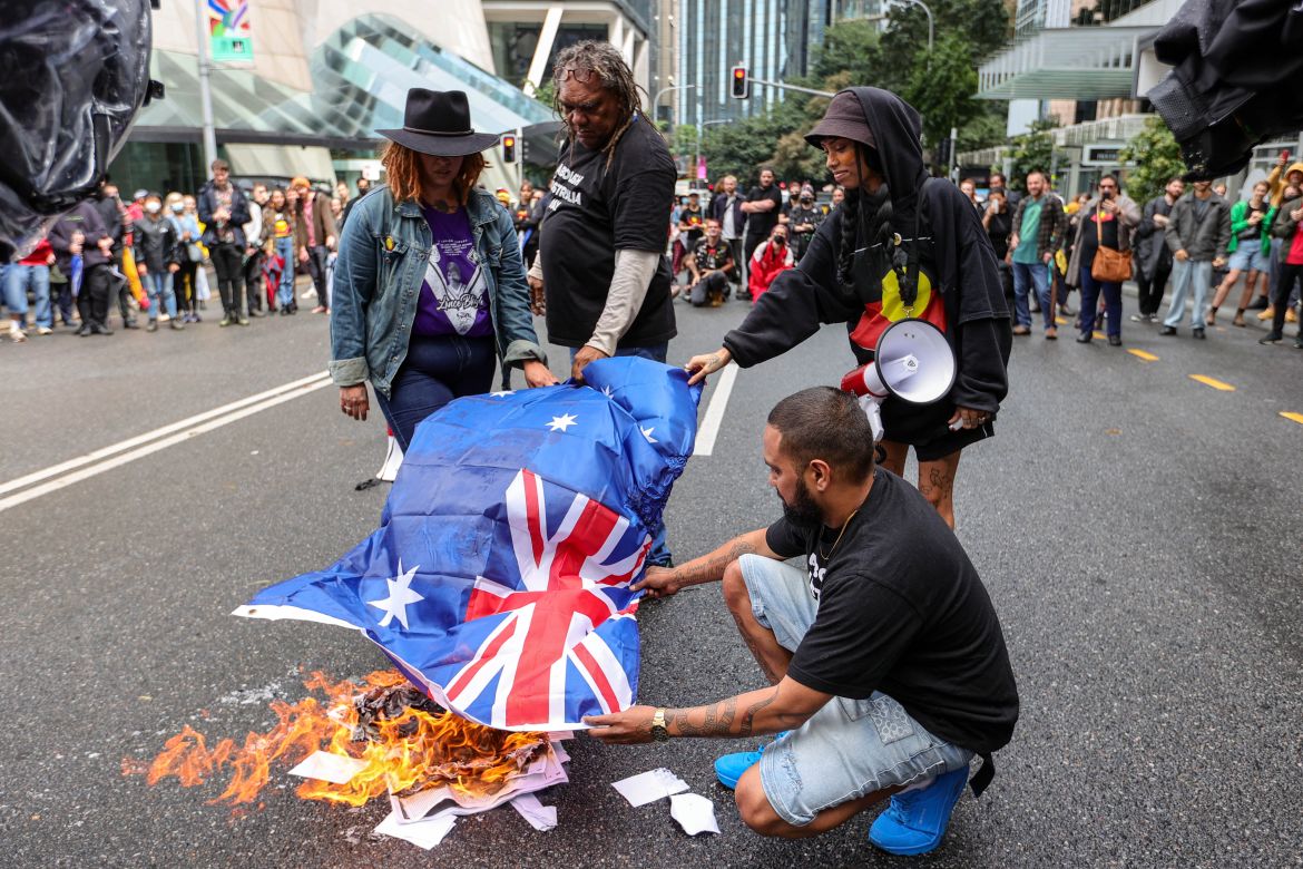 AUSTRALIA ANTI MONARCHY PROTEST