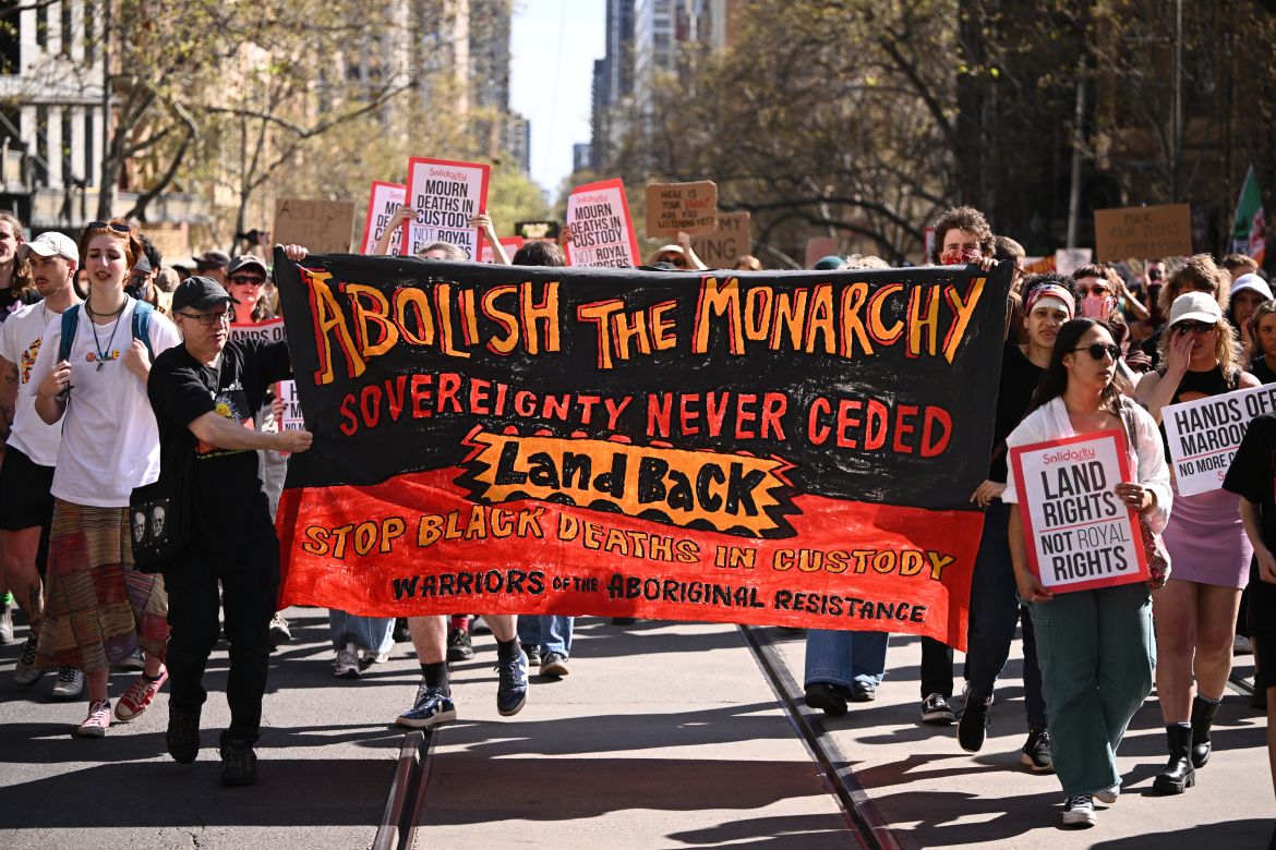 AUSTRALIA ANTI MONARCHY PROTEST