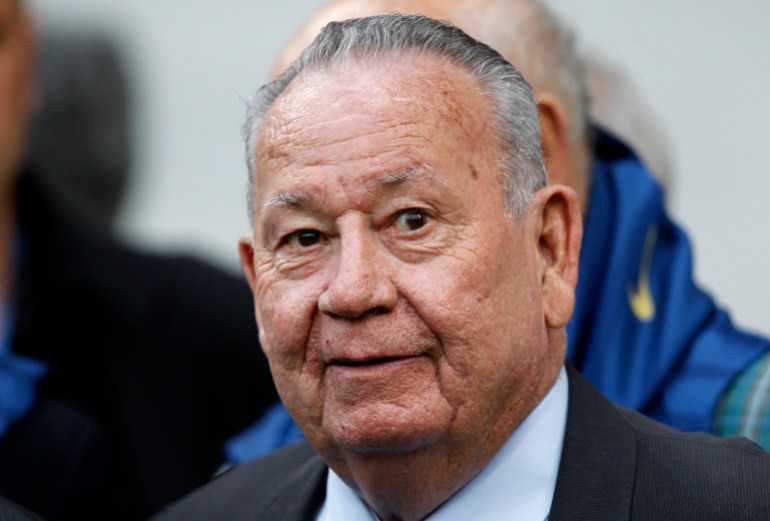 Former France's national team player Just Fontaine 