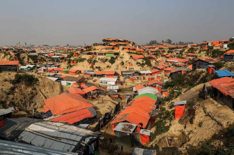 A Rohingya refugee camp in Cox's Bazar, Bangladesh
