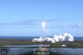 FILE - A dashboard at Cape Canaveral in Florida, USA, shows the liftoff of a rocket carrying South Africa's first homemade nanosatellites on January 13, 2022. (Cape Peninsula University of Technology/Twitter)