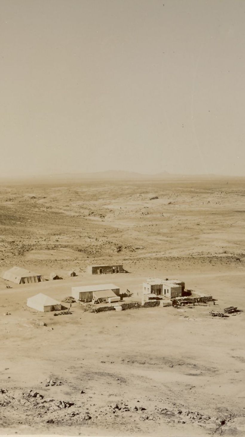 A photo of Station Kubub in the middle of the desert.