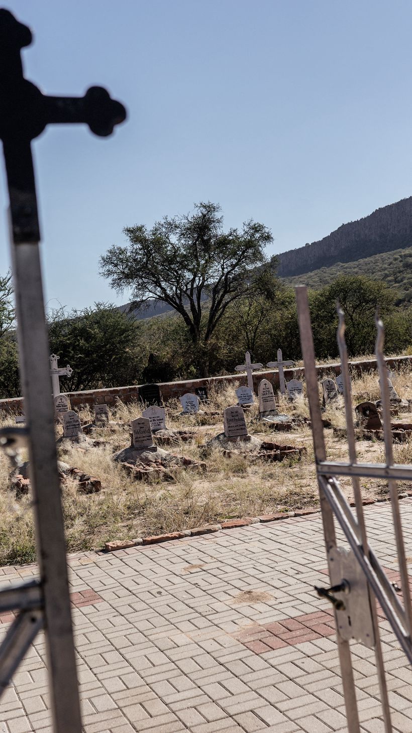 A graveyard in Namibia