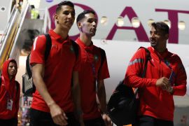 Morocco team arrives in Doha