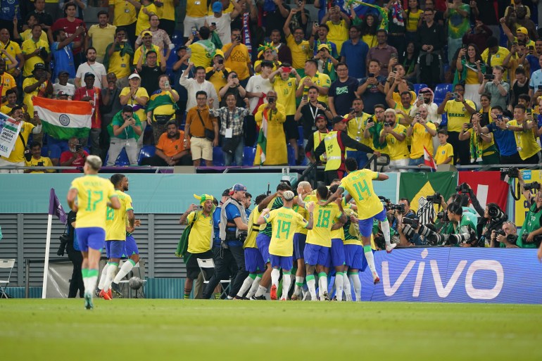 Brazil scores opening goal