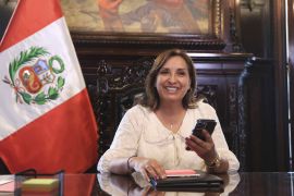Presidency of Peru shows President of Peru Dina Boluarte
