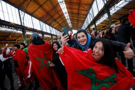 fans in brussels watch belgium vs morocco match