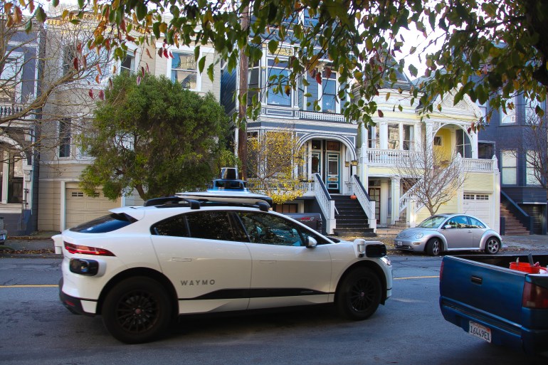 A Waymo vehicle on the streets of San Francisco