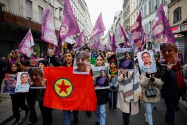 PKK flag in Paris