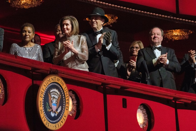 Paul pelosi and Nancy Pelosi at the Kennedy Center Honors 2022