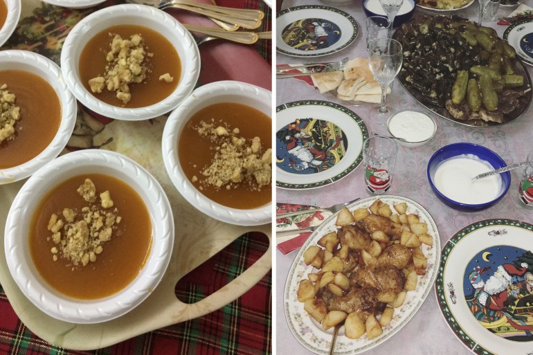 Abu Aklehs' Christmas dinner