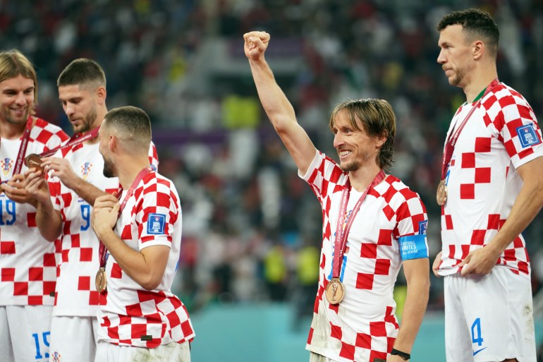 Luka Modric and other Croatia players