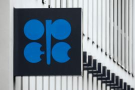 The logo of the Organization of the Petroleum Exporting Countries (OPEC) is pictured on the wall of the OPEC headquarters in Vienna, Austria, on March 16, 2010 [File: Heinz-Peter Bader/Reuters] (Reuters)