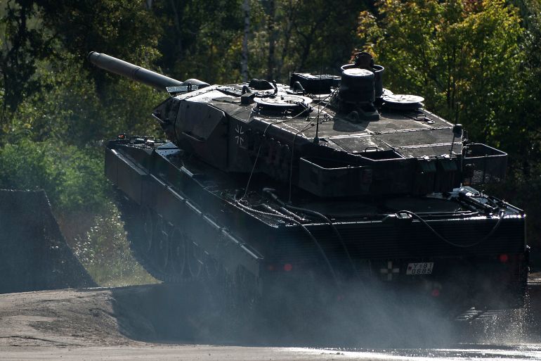 A Leopard 2 tank