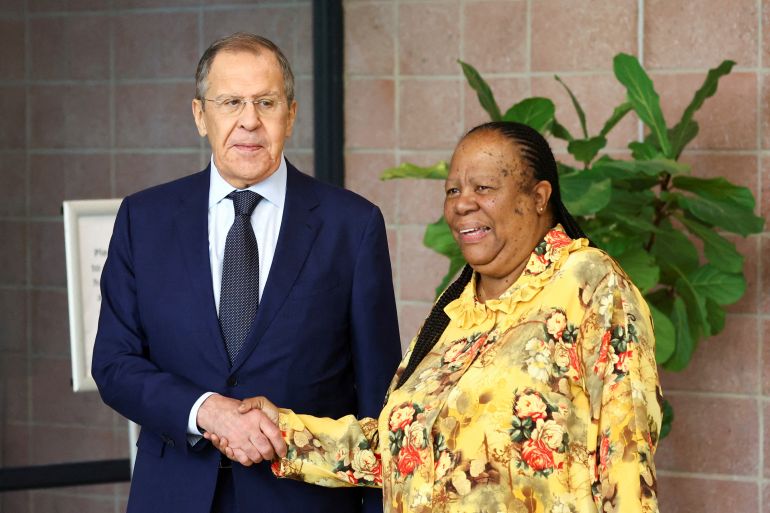 Russian and South African foreign ministers