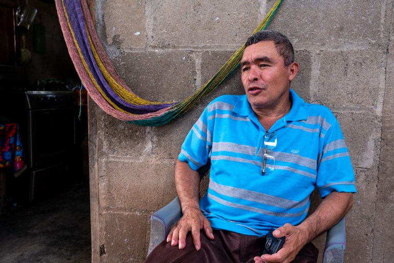 Reynaldo Dominguez, prominent activist for defence of the Guapinol River and brother of Aly Dominguez, one of the slain environmentalists [Seth Berry/Al Jazeera]