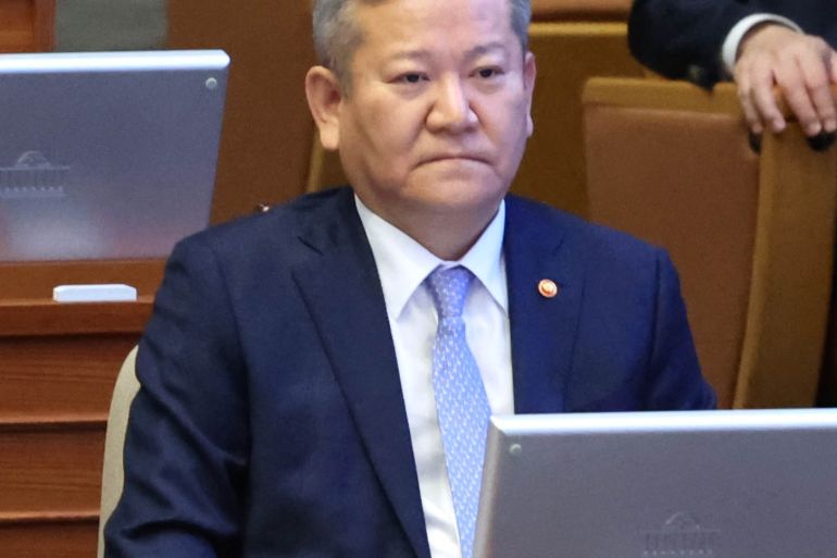 nterior and Safety Minister Lee Sang-min