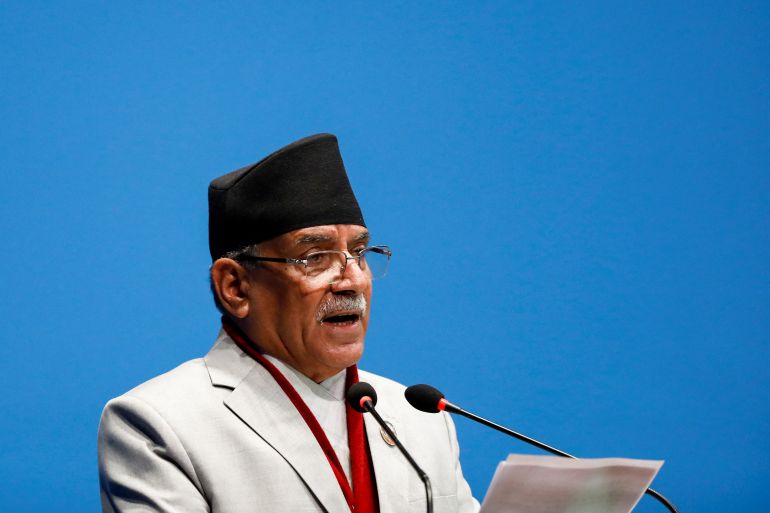Nepal's Prime Minister Pushpa Kamal Dahal