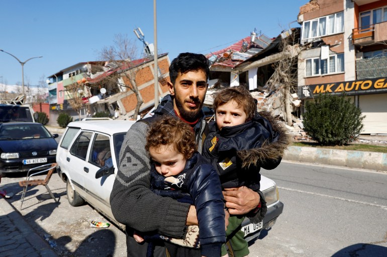 A member of a Syrian family