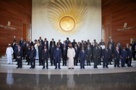 African heads of state pose for a group photo together with Antonio Guterres, Secretary General of the United Nations during the opening of the 36th Ordinary session of the Assembly of the Africa Union at the African Union Headquarters in Addis Ababa, Ethiopia February 18, 2023