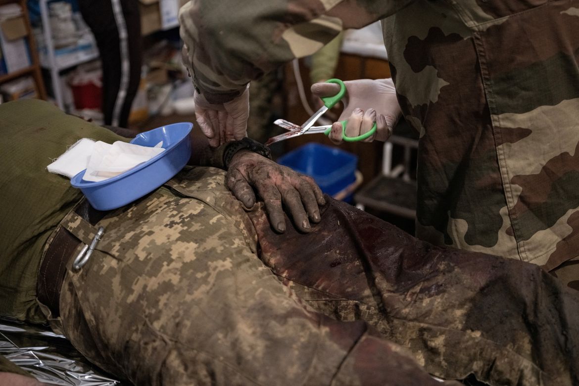 Ukrainian army medics fight to save lives near frontline