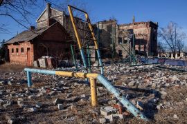 A destroyed playground and school are seen, as Russia's attack on Ukraine continues, in Lyman, Donetsk region, Ukraine December 20, 2022