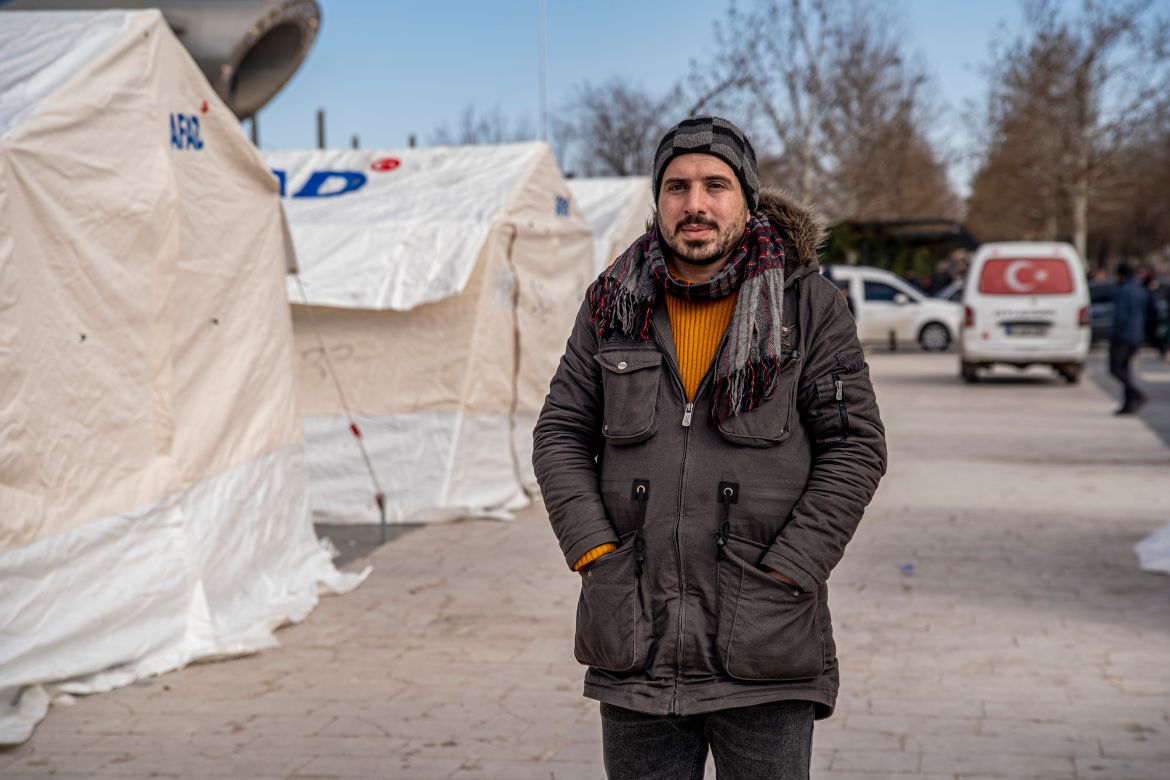 Mohammad Dabaan, from Aleppo, lost his house  twice, first during the war in Syria, then in Gaziantep during the earthquake. He’s now one of the thousands of people displaced by this natural disaster, but despite that he decided to volunteer with AFAD, Turkey’s disaster agency, to offer support and relief to victims like himself. “I have a bigger baggage of experience, being Syrian,” he tells Al Jazeera. “So the minimum I could do was offer that experience in such a tragic time for Turkey, the country that welcomed me.”