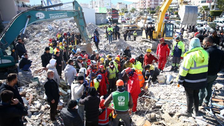 Mahmut Salman is rescued 56 hours after 7.7 and 7.6 magnitude the earthquakes hit Hata