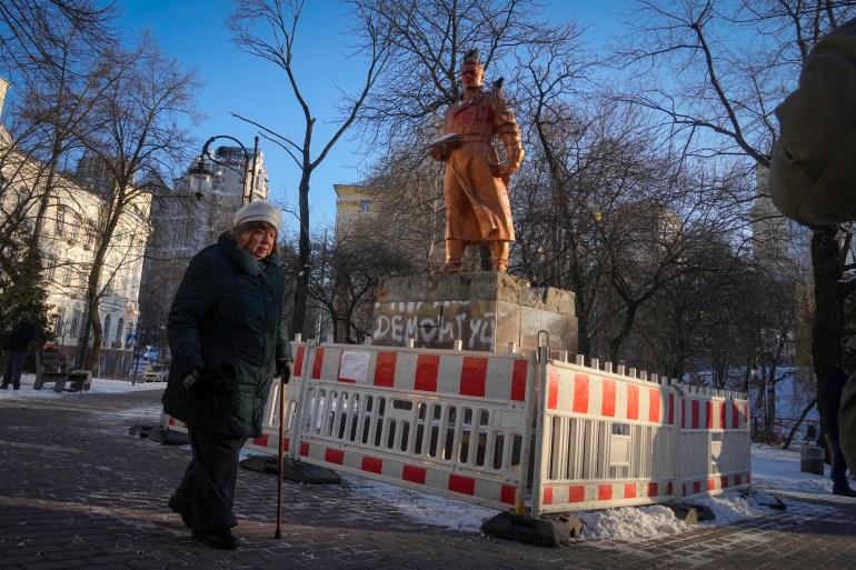 Soviet-era statue 