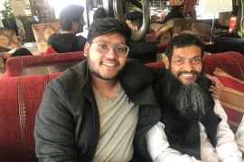 Ahmed Rabbani saw his son, Jawad, for the first time after he was released from Guantanamo and flew back to his home country, Pakistan, on February 24, 2023 [Courtesy of Clive Stafford Smith]