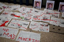 Pictures of a journalist who was killed in Mexico
