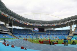 General view at venue for track and field events