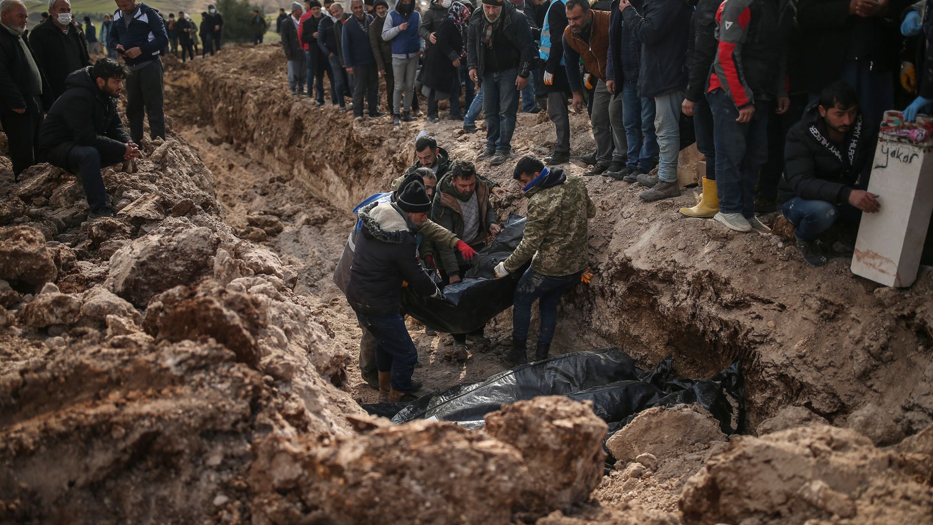 People bury their loved ones, victims of Monday earthquake, in Adiyaman