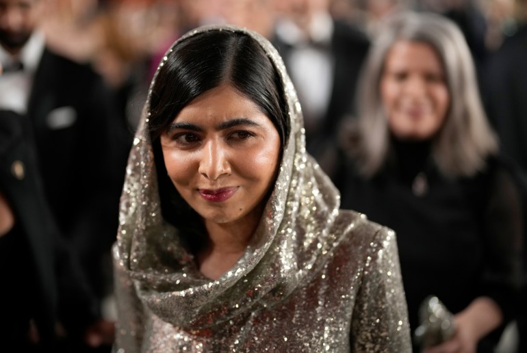 Malala Yousafzai at the Oscars.