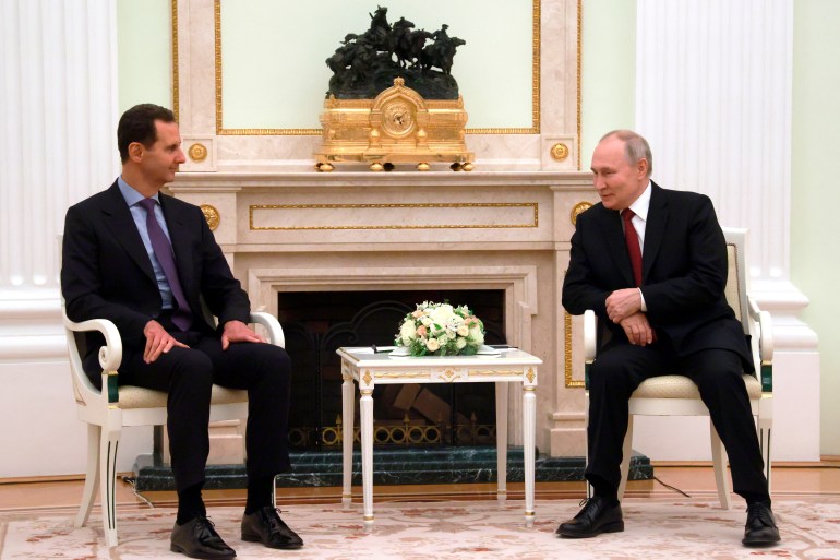 Russian President, Vladimir Putin and Syria's Bashar Assad