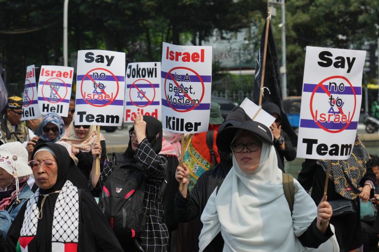 Indonesia Israel protest