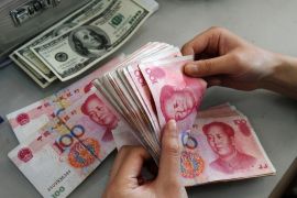 Chinese Yuan and US Dollar notes