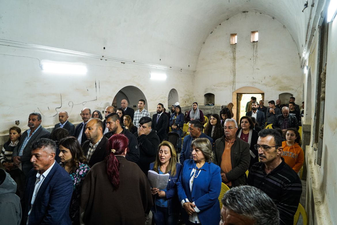 For the first time in more than 20 years, a mass was held at St. Michael's Monastery in Mosul, northern Iraq