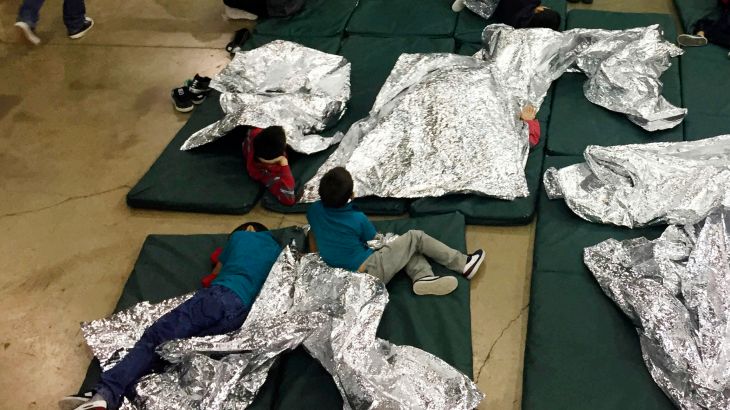 Migrant children detained in the United States