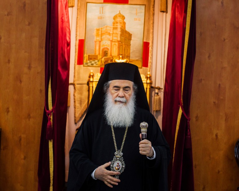 Patriarch Theophilos in his ceremonial garb