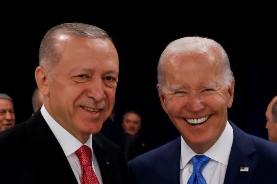 Turkish President Tayyip Erdogan and US President Joe Biden