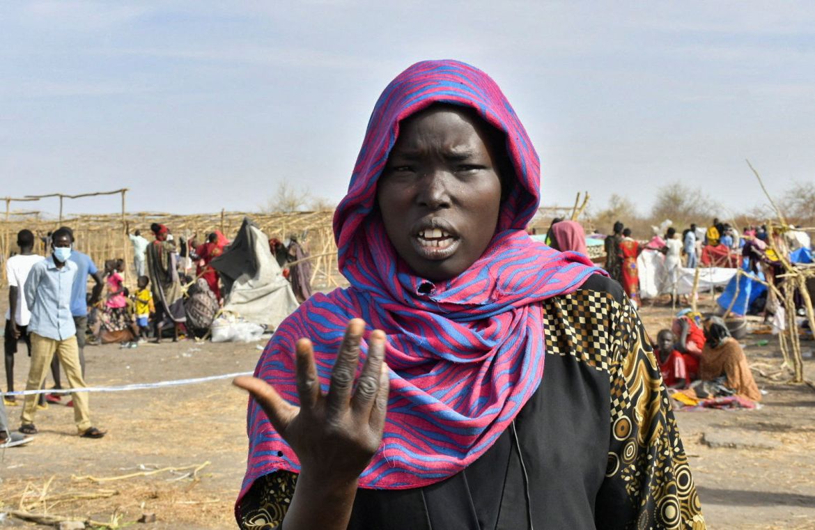Lina Mijok, 26, a South Sudanese returnee who fled the war-torn Sudan following the outbreak of fighting between the Sudanese army and the paramilitary Rapid Support Forces
