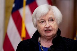 &#39;It is vital that we talk, particularly when we disagree,&#39; US Treasury Secretary Janet Yellen says [File: Elizabeth Frantz/Reuters]