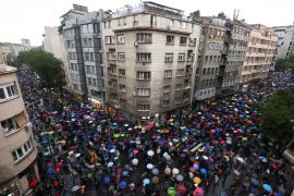 People attend a protest "Serbia against violence" in reaction to the two mass shootings