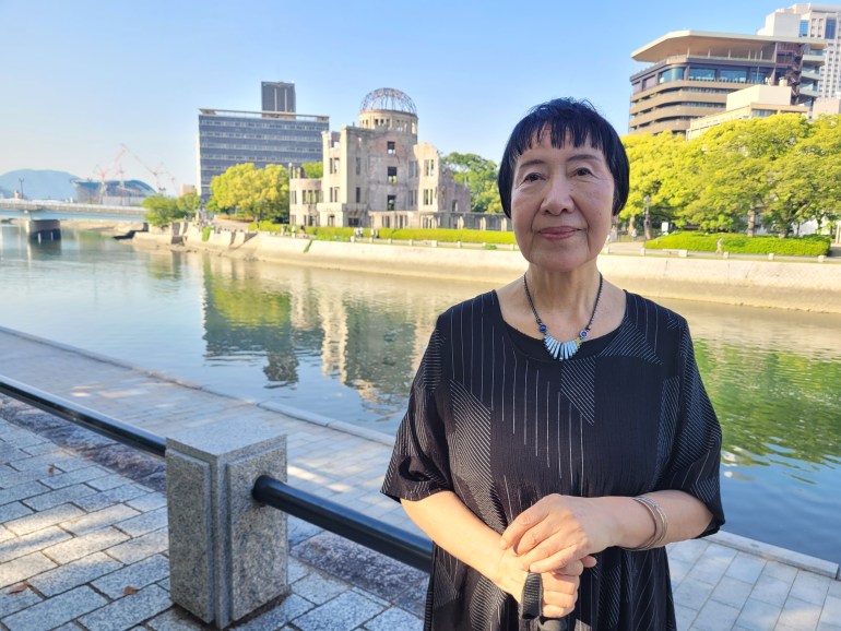 A survivor of the Hiroshima atomic bomb