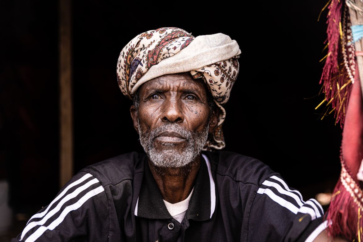 “The rural life changed with the drought. The animals we owned were wiped out. It wasn't my choice to come to the town. I wanted to lead a rural life together with my animals,” says Ahmed Osman Musa, a 60-year-old father of eleven